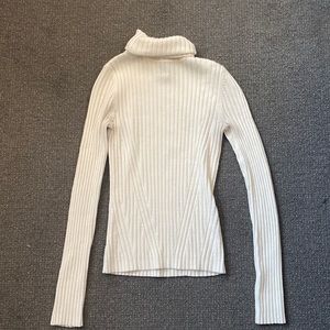 Vintage White Turtleneck Sweater